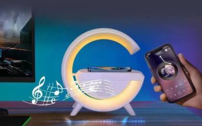 5025G-Shape LED Wireless Charging Speaker Lamp